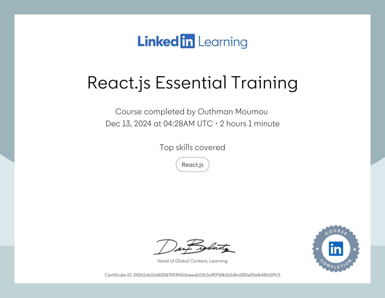 React.js Essential Training